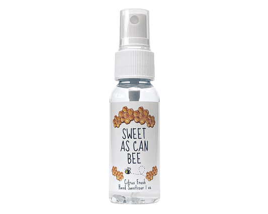 Hand Sanitizer Party Favor - Bumble Bee - Sweet As Can Bee - with Aloe & Essential Oils by Sunshine & Sanitizer