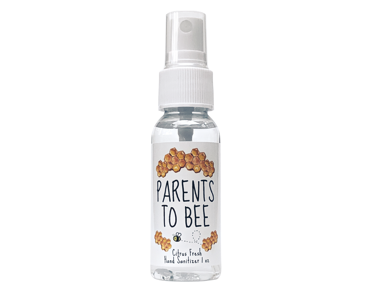 Hand Sanitizer Party Favor - Bumble Bee - Parents to Bee - with Aloe & Essential Oils by Sunshine & Sanitizer