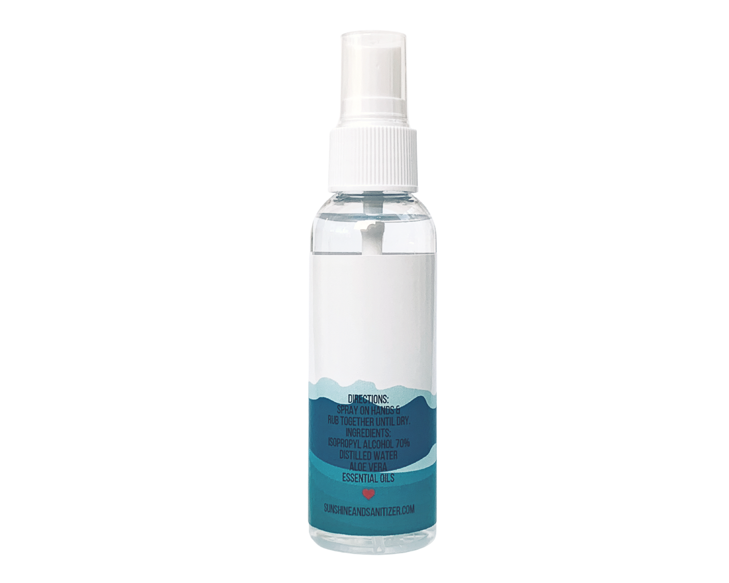 Hand Sanitizer Party Favor - Ocean Hibiscus - Celebrate with Us - with Aloe & Essential Oils by Sunshine & Sanitizer