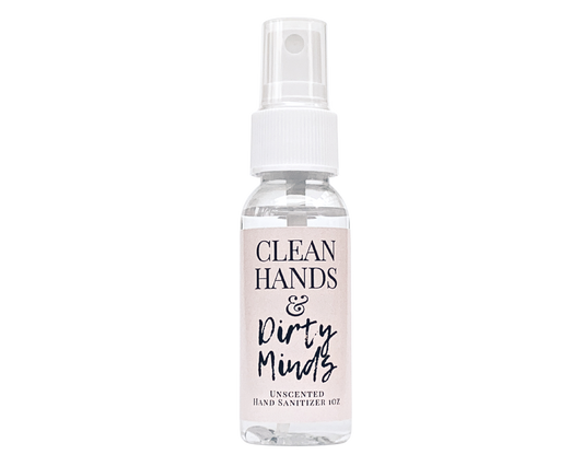 Bachelorette Party Hand Sanitizer Party Favor - Clean Hands & Dirty Minds - with Aloe & Essential Oils by Sunshine & Sanitizer